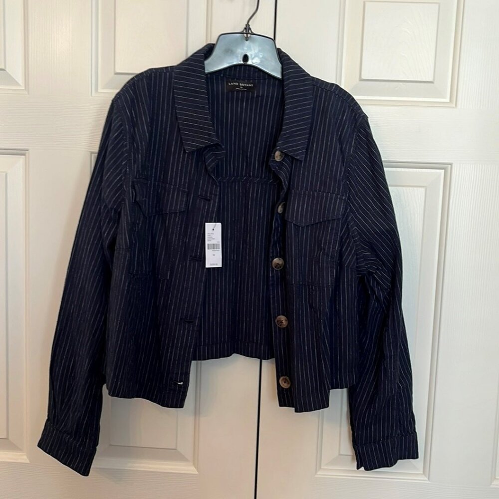 Lightweight Navy Blue Pinstriped Waistcoat